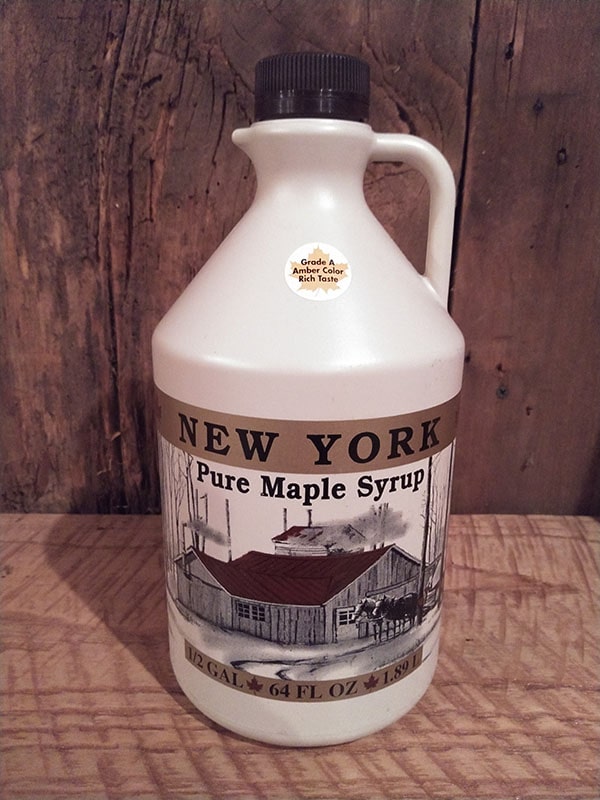 half gallon of maple syrup